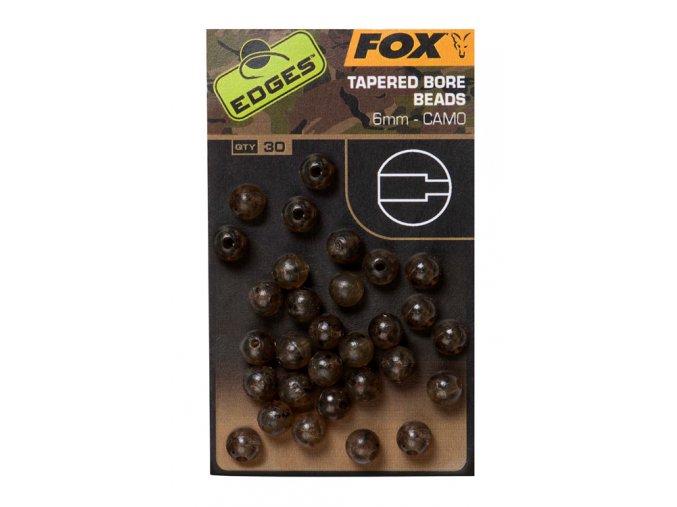 camo tapered bore beads 6mm