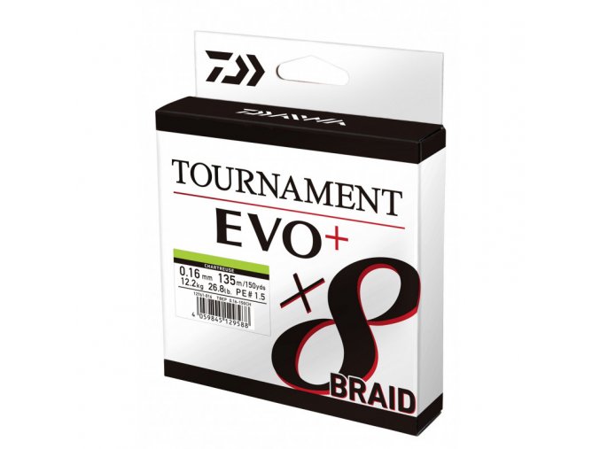 daiwa tournament 8 braid evo chartreuse 135 m