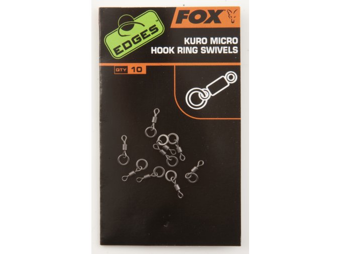 Fox Malé obratlíky s kroužkem Fox Edges Kuro Micro Hook Ring Swivels 10ks