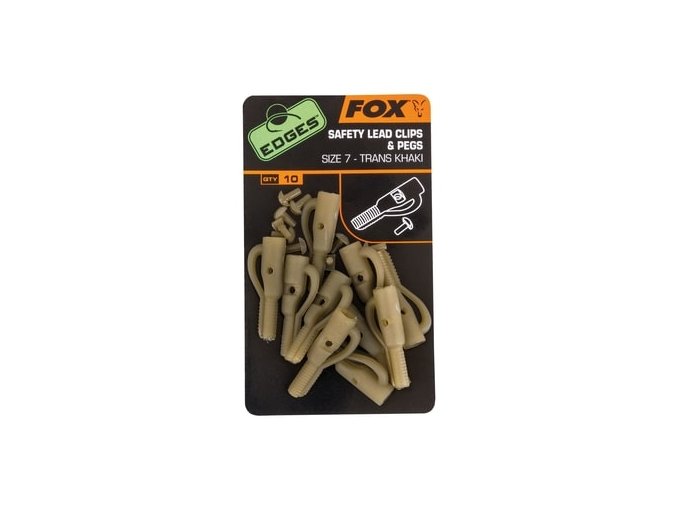 Fox Závěsky na olovo s kolíčky Edges Lead Clip + Pegs vel. 7