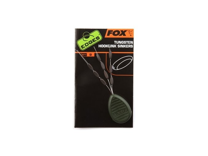 Fox Stopery na návazce Edges Tungsten Hooklink Sinkers 9ks