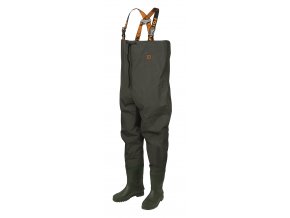 light weight green waders angled