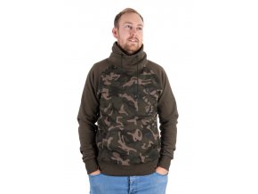 khaki camo high neck front