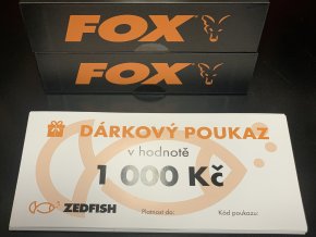 Dárkový poukaz 1000 Kč pro rybáře na zboží dle vlastního výběru