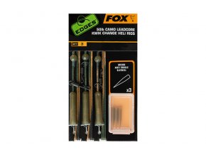 edges 50lb camo leadcore kwik change heli rigs pack
