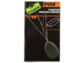 Fox Stopery na návazce Edges Tungsten Hooklink Sinkers 9ks