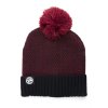 Burgundy Black Bobble CPR763 flat