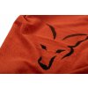 cll176 fox beach towel black orange logo detail