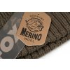 fox beanie hat merino labels detail 2