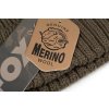 fox beanie hat merino labels detail 2