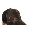 chh026 fox camo trucker cap logo detail