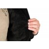 ccl274 279 fox collection sherpa jacket black and orange lining detail