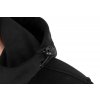 ccl662 667 fox collection soft shell jacket black and orange hood toggle detail