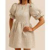 PUFFY DRESS - tweed