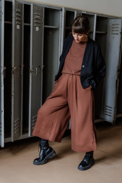 TENCELOVÉ CULOTTES ESTELLE  "HAZELNUT"