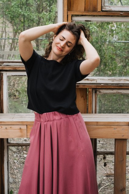 VOLNÝ TOP FINNA - 100% TENCEL