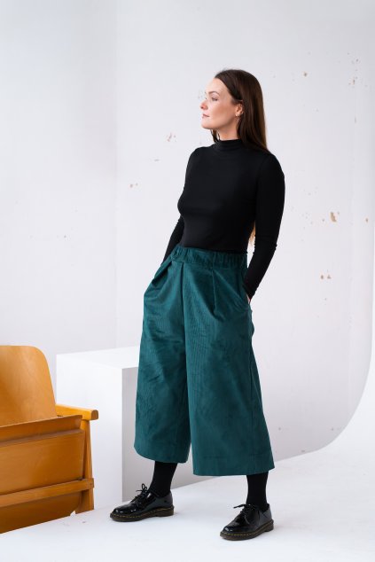 MANŠESTROVÉ CULOTTES GISELLE "DEEP EMERALD"