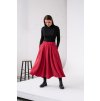 TENCELOVÁ SUKNĚ QUEENA "POMEGRANATE RED"