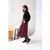 TENCELOVÁ SUKNĚ QUEENA "VELVET PLUM"