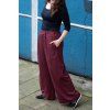 PALAZZO GISELLE TENCEL PONTE "VELVET PLUM"