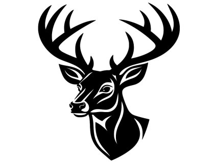 443 obraz jelen hlava