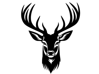 497 obraz jelen hlava