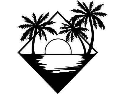 821 Palmy a západ slunce