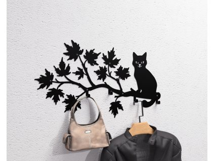 Cat on a Maple Branch Photo