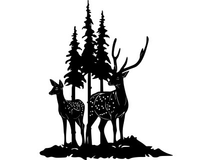 859 Laň a Jelen na mýtině