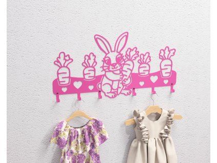 Cute Bunny with Carrots Photo