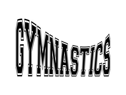 532 Nápis gymnastika