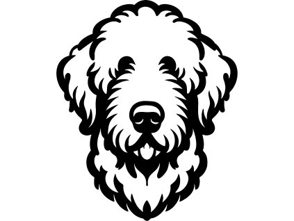 Dekorace na zeď - Komondor (šířka 30 cm)