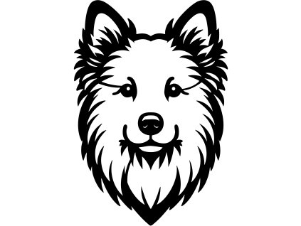 Dekorace na zeď - Tornjak / Bosenský a chorvatský pastevecký pes (šířka 30 cm)