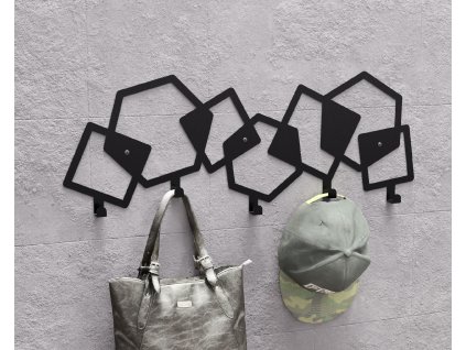 Abstract Squares and Hexagons Pattern Photo