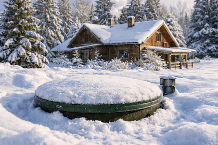 Kläranlage im Winter: Was tun, damit sie nicht einfriert, nicht schäumt und nicht riecht (Betrieb für Wochenendhäuser und Dauerwohnsitze)
