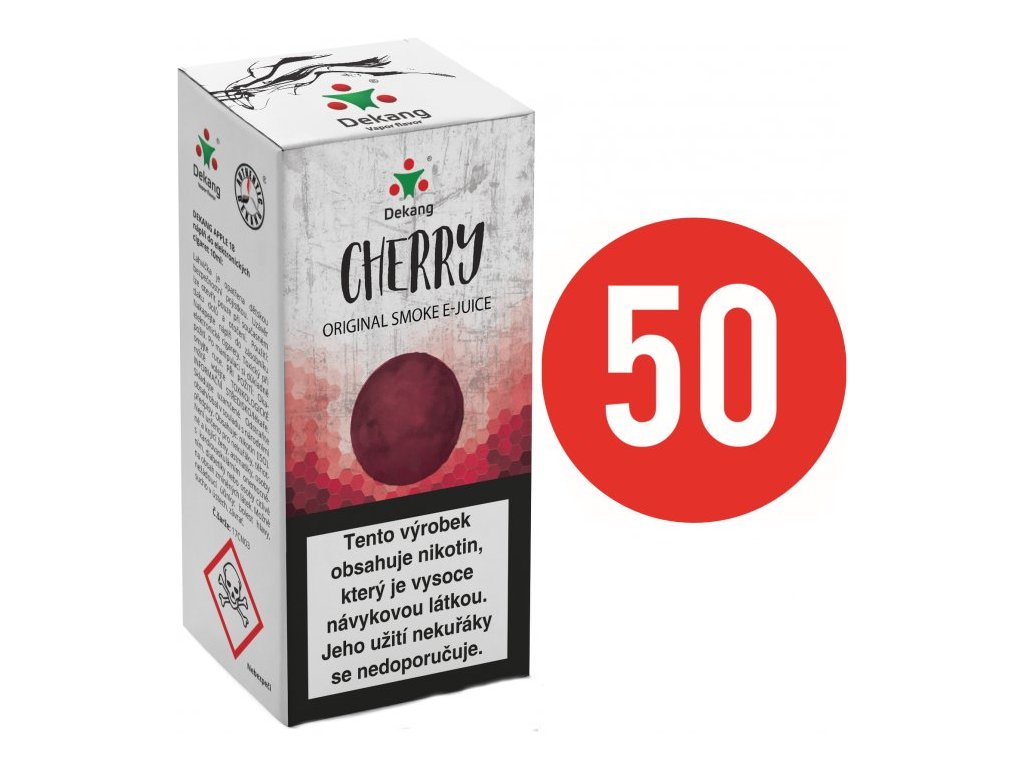 Liquid Dekang Fifty Cherry 10ml - 6mg (Třešeň)