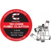 Coilology Tri-Core Fused Clapton předmotané spirálky SS316 0,33ohm 10ks