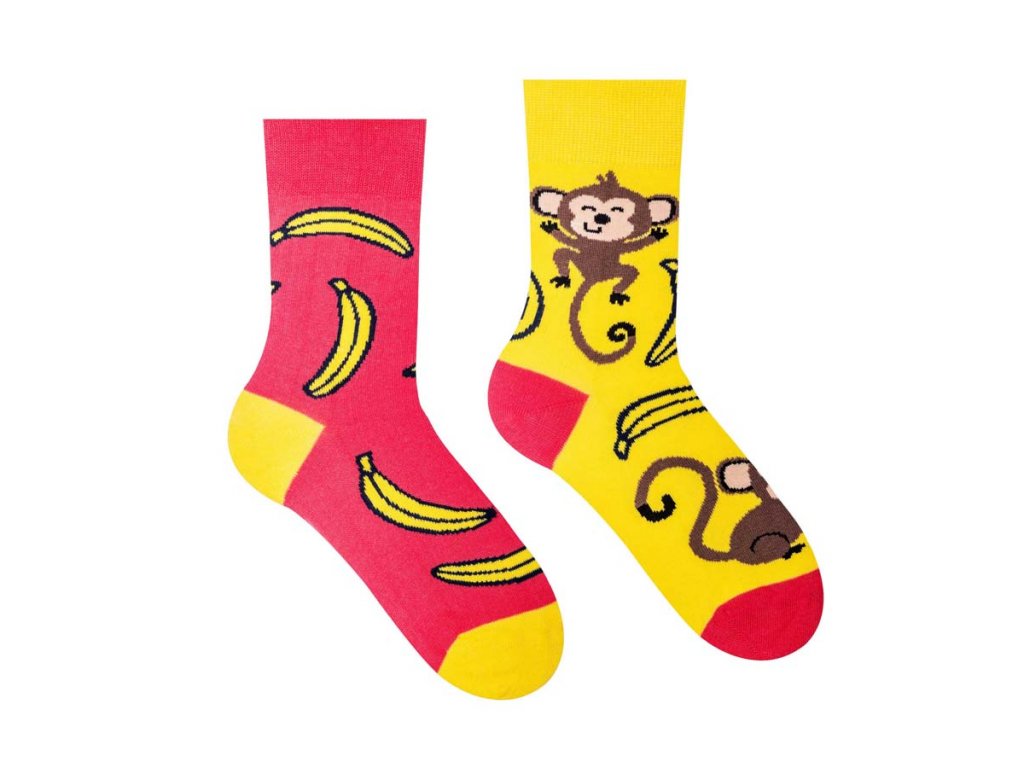 Dětské veselé ponožky Opice | Zelenáčky