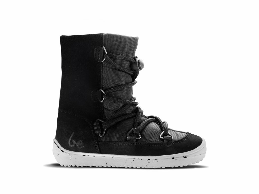 Dětské zimní barefoot boty Be Lenka Snowfox Kids 2.0 - Black | Zelenáčky