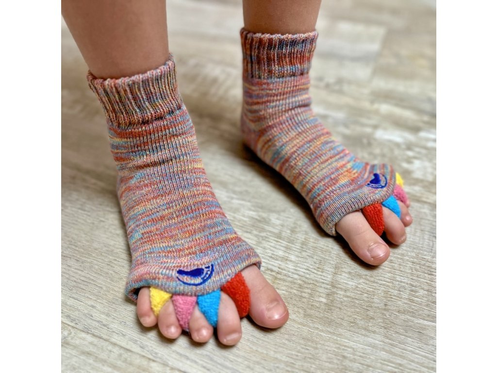 Adjustační ponožky KIDS MULTICOLOR | Zelenáčky