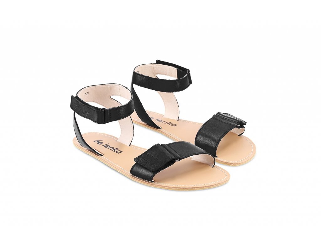 Dámské barefoot sandály Be Lenka Iris - Black | Zelenáčky