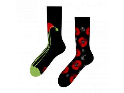 Veselé ponožky Vlčí mák | Zelenáčky