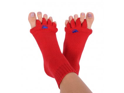 Adjustační ponožky Happy Feet červené | Zelenáčky