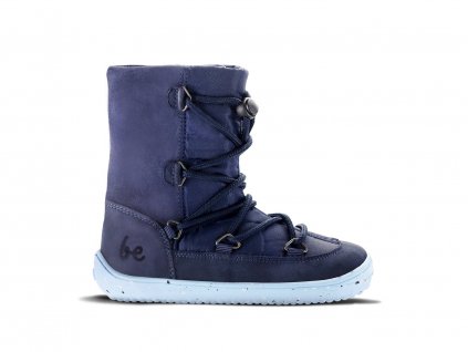 Dětské zimní barefoot boty Be Lenka Snowfox Kids 2.0 - Dark & Light Blue | Zelenáčky