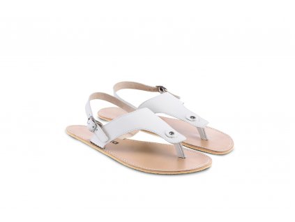 Dámské kožené barefoot sandály Be Lenka Promenade - Ivory White | Zelenáčky