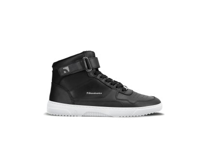 Barefoot tenisky Barebarics Zing - High Top - Black & White - Leather | Zelenáčky