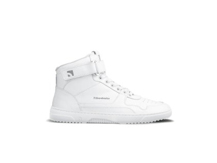 Barefoot tenisky Barebarics Zing - High Top - All White - Leather | Zelenáčky