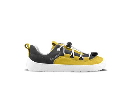 Dětské barefoot tenisky Be Lenka Xplorer - Yellow & Olive Black | Zelenáčky