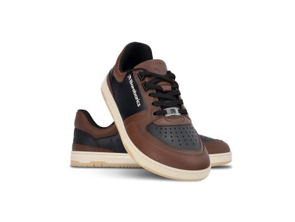 Barefoot tenisky Barebarics Wave - Black & Dark Brown | Zelenáčky