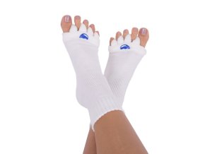 Adjustační ponožky Happy Feet bílé | Zelenáčky